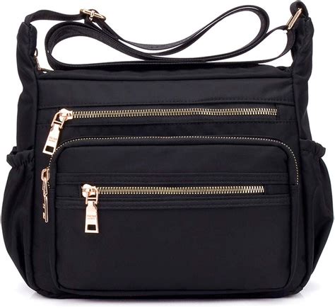 solid black crossbody bag